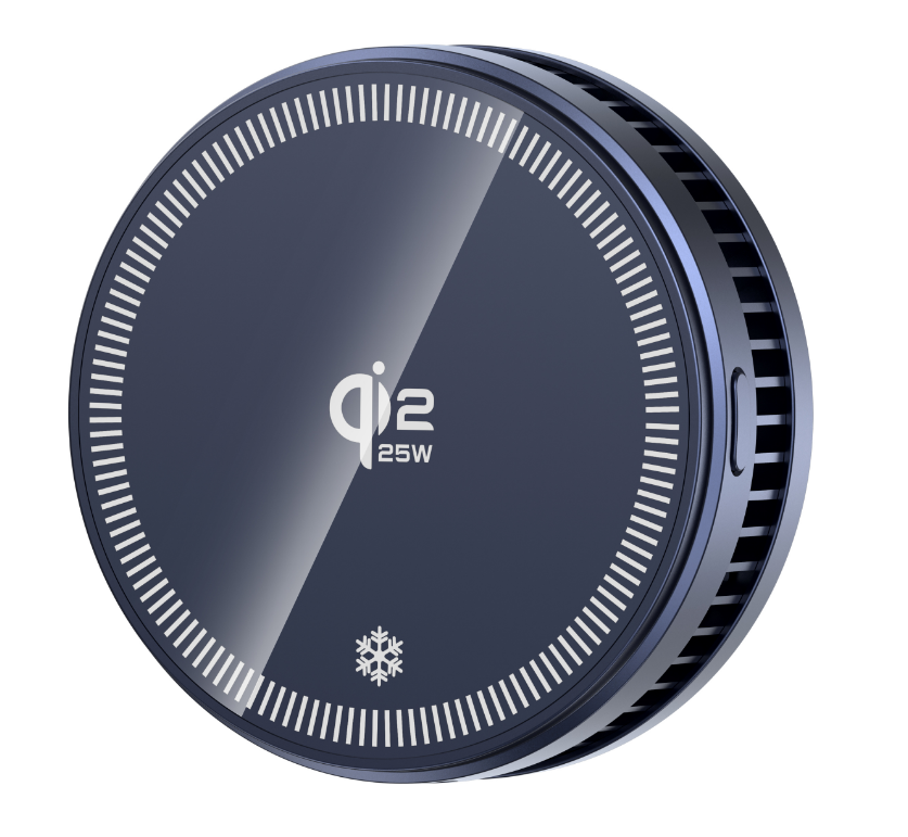 D18 Qi2 25W Semiconductor Cooling Magnetic Wireless Charger with Fan