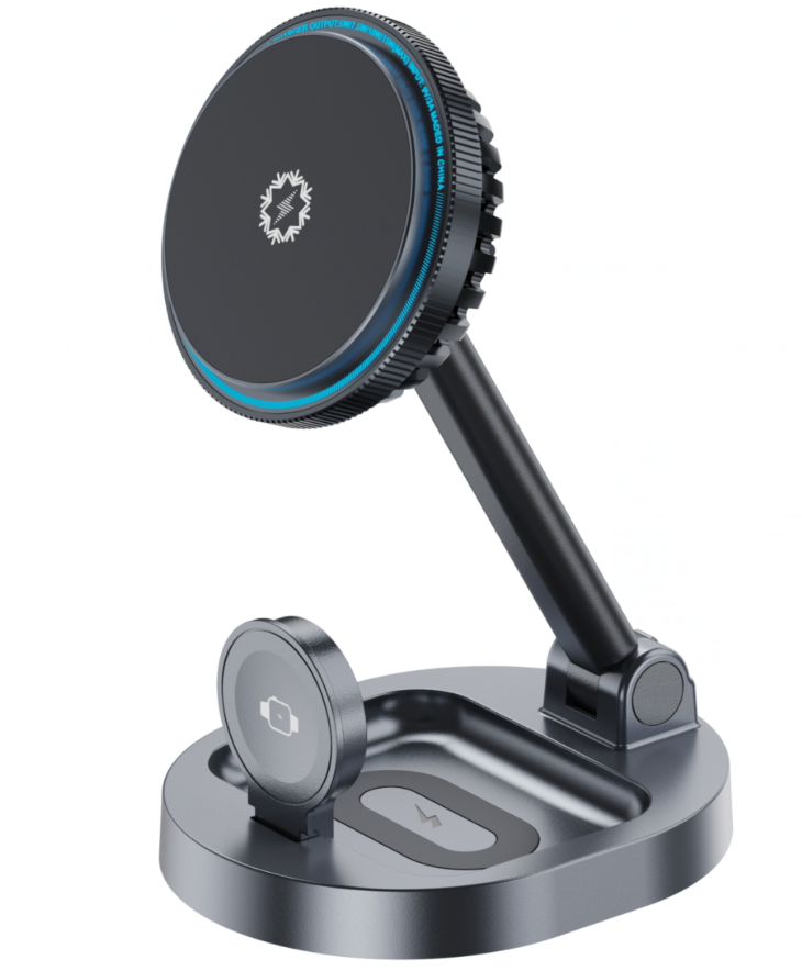 W17 Adjustable Arm 3-in-1 Semiconductor Cooling Magnetic Wireless Charger