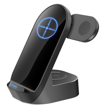 W10 3‑in‑1 Mirror Surface Wireless Charging Stand