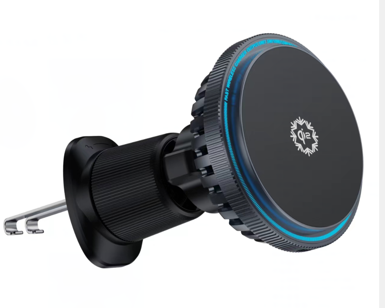 D16 QI2‑Certified Magnetic Car Wireless Charger with Watch Charging Output