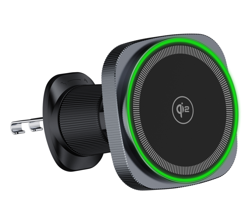 D14 QI2 Square Slim Magnetic Car Wireless Charger