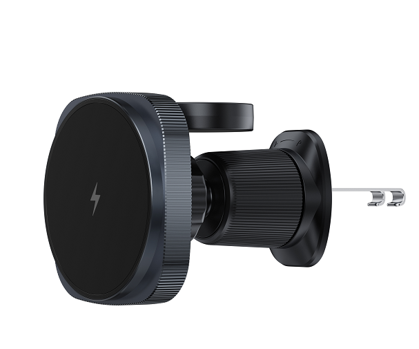 D14 Square‑Shape 2‑in‑1 Magnetic Car Wireless Charger for Phone & Watch