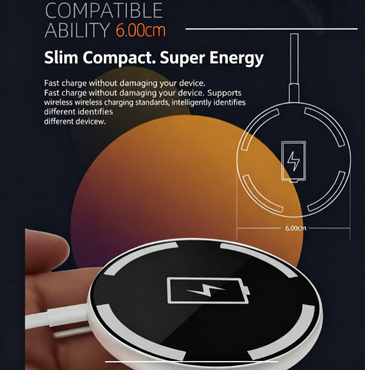 FCS‑2WH Desktop Magnetic Wireless Charger
