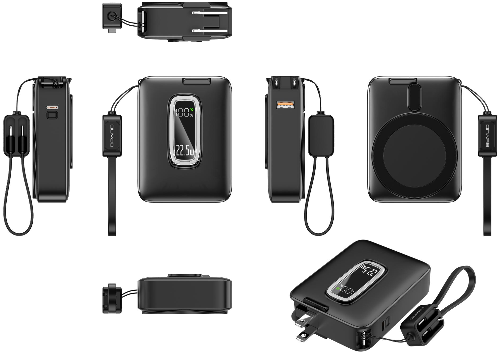 CW‑A6B AC Plug Super Fast Charging Power Bank