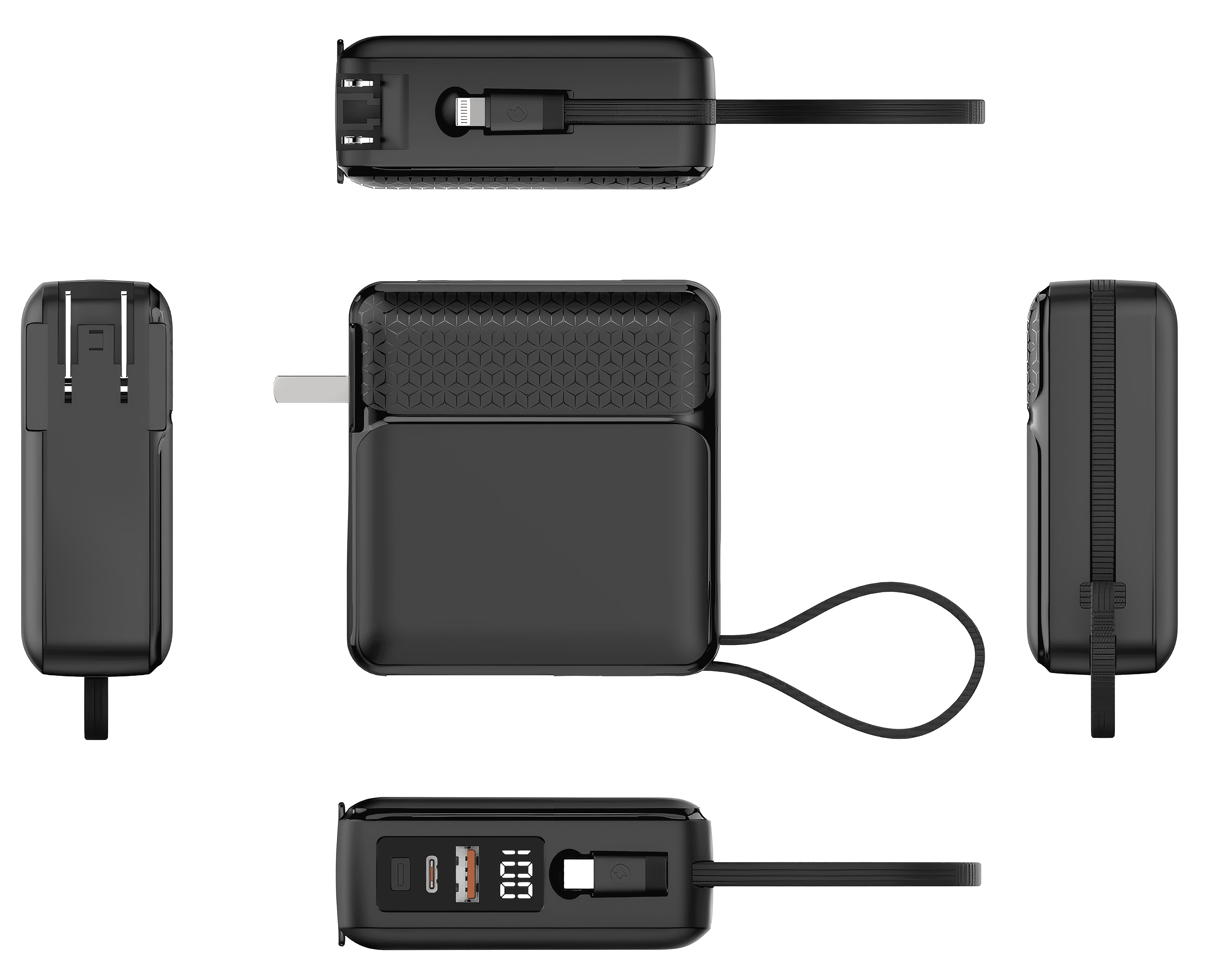 CW‑A3B AC Plug Super Fast Charging Power Bank