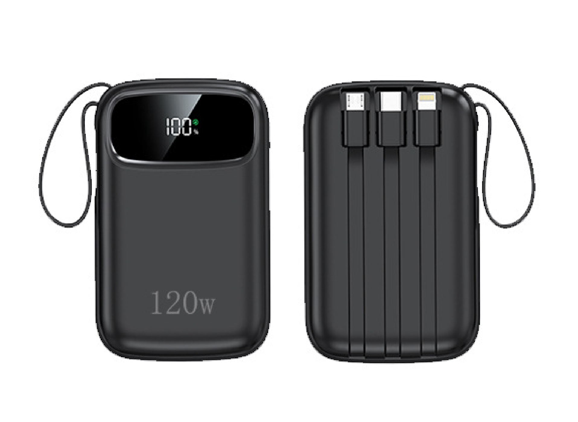 CW‑840M Mini Compact Built‑in Cables Portable Power Bank