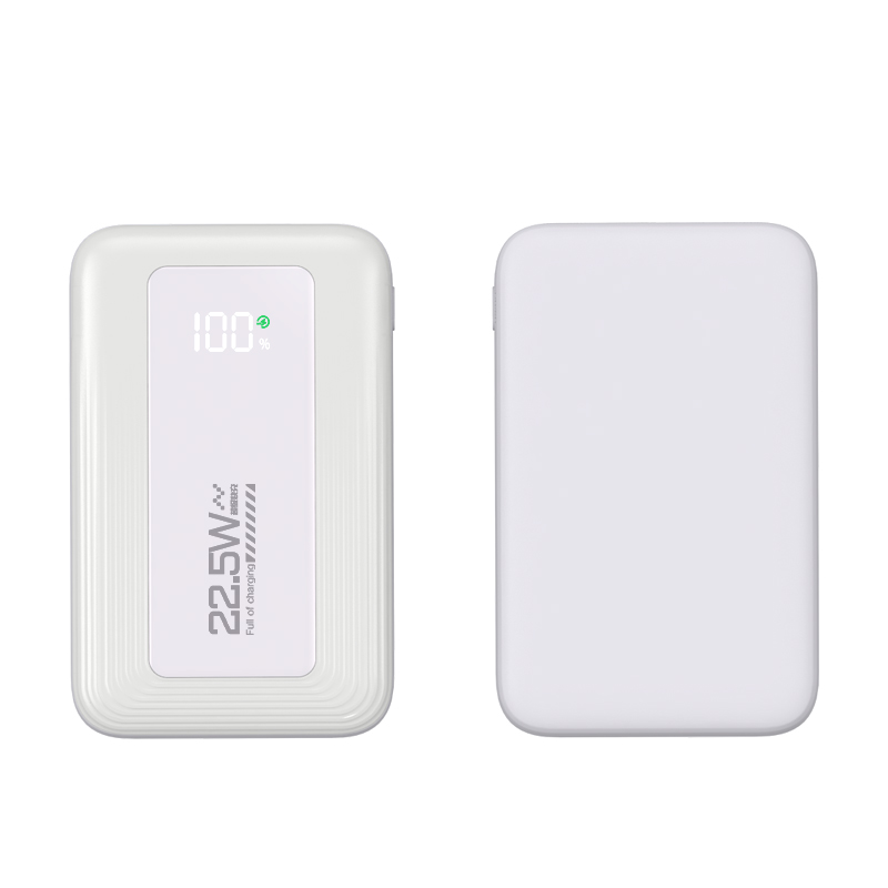 CW‑K176T Mini Portable Power Bank With Textured Border Digital Display