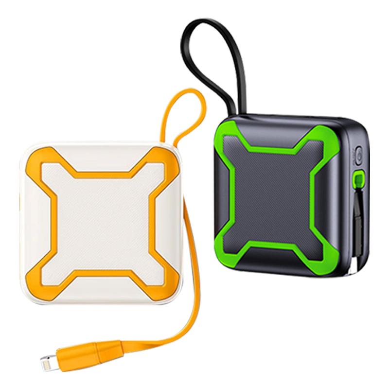 CW‑397T Retractable Cable Super Fast Charging Power Bank