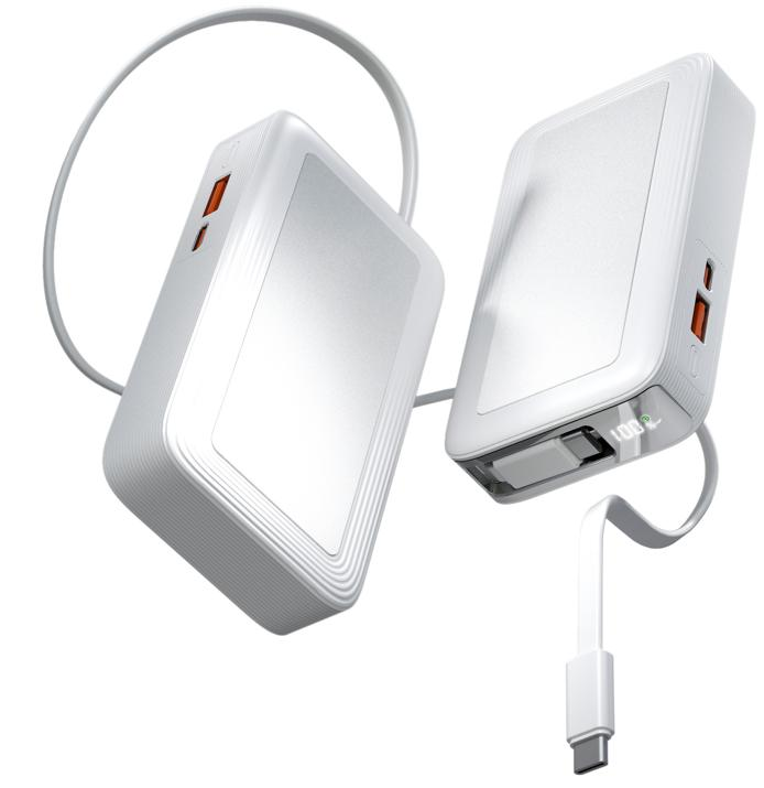 CW‑ZA‑01ZY Retractable Cable Super Fast Charging Power Bank