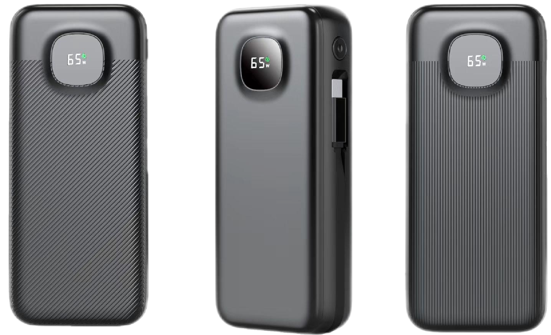 CW‑S1001X Retractable Cable Super Fast Charging Power Bank