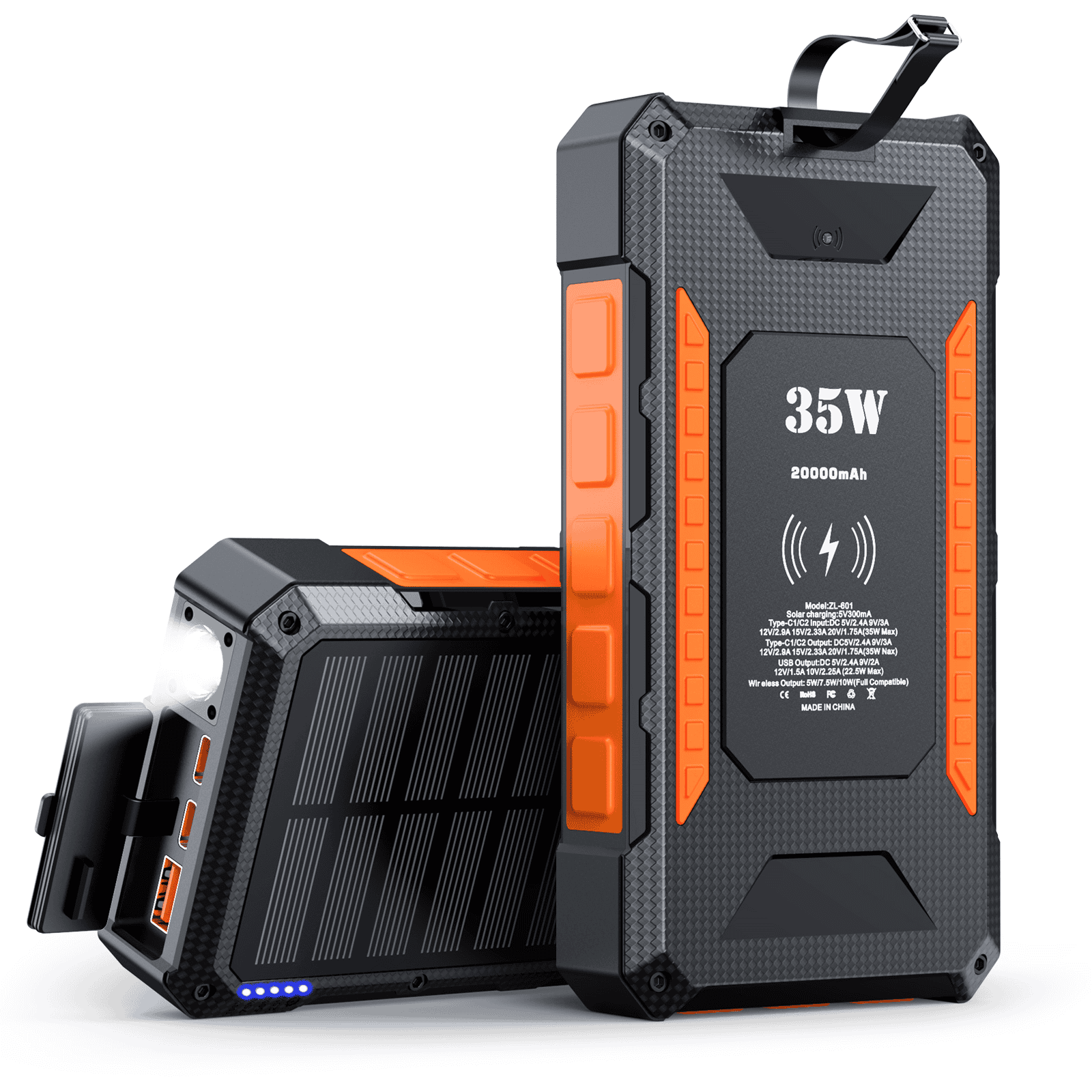 CW‑602LZ Solar Energy Hot Sale Portable Power Bank