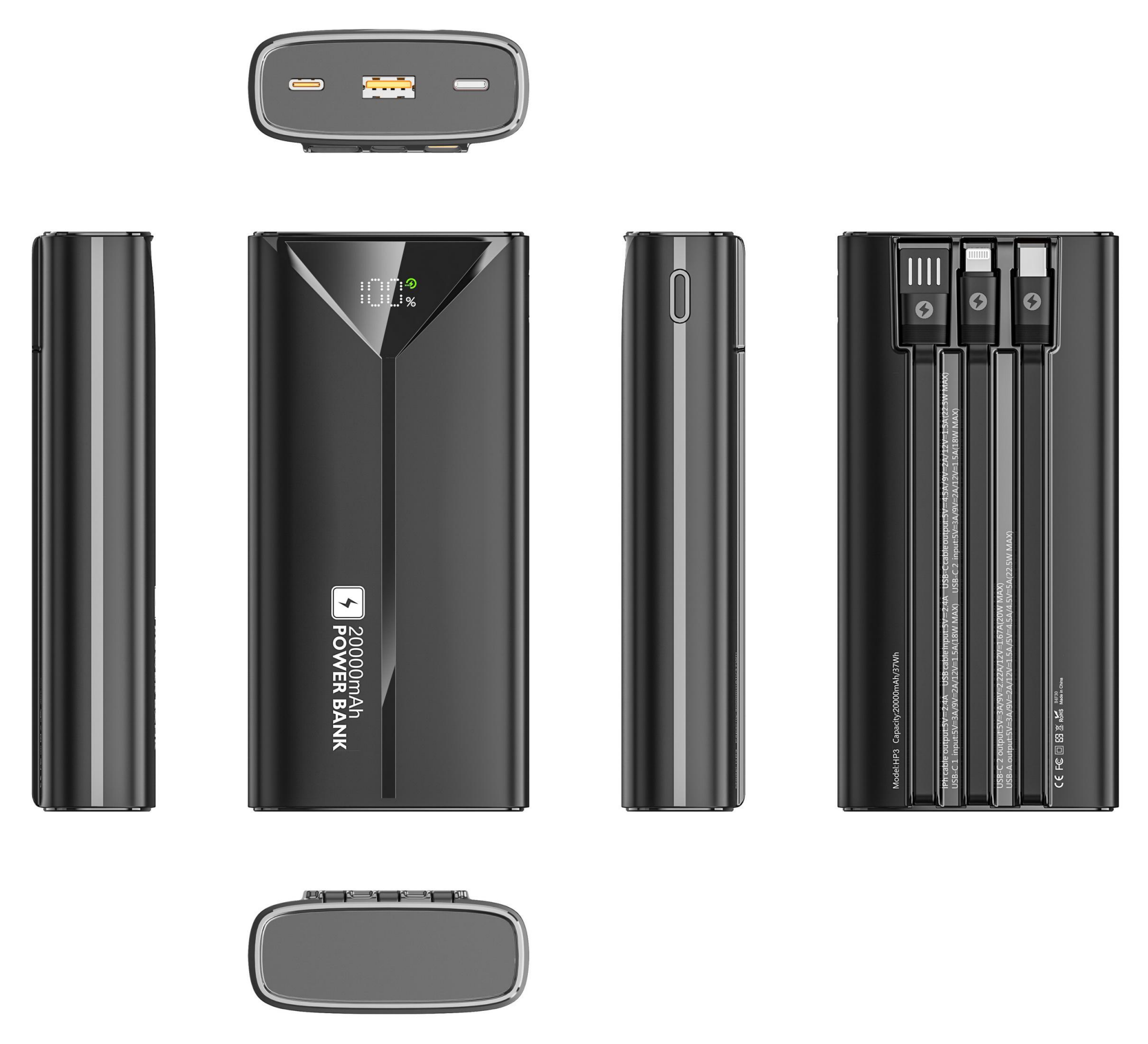 CW‑HP3P Comes with a Built‑in Portable Power Bank