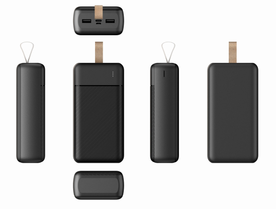 CW-098QC Cloth Texture 22.5W 30000mAh Large Capacity Power Bank With Wrist Strap