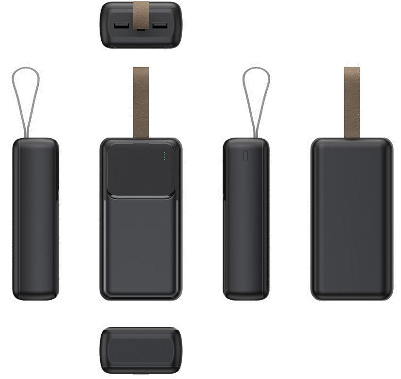 CW-103QC 22.5W 30000mAh Large Capacity Power Bank With Brown Lanyard