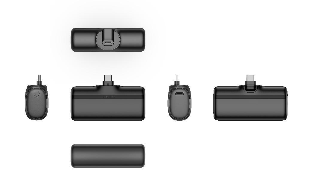 CW-04D 5000mAh Capsule Tail Plug Portable Power Bank