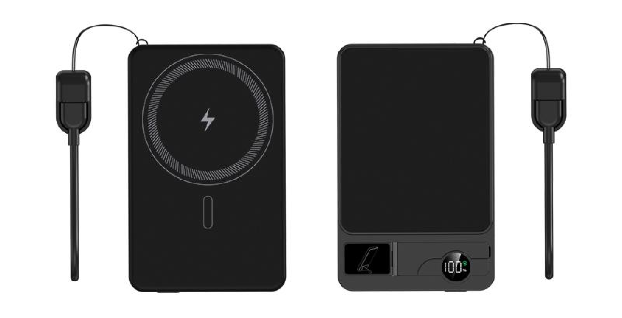 CW-610S 5000mAh Ultra Slim Magnetic Wireless Power Bank with Watch Charging Cable