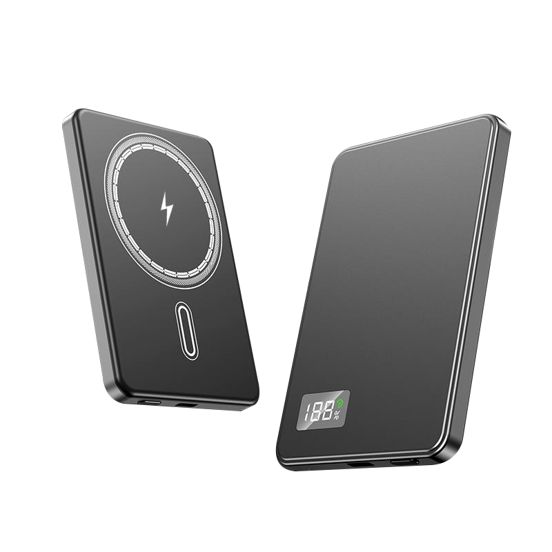 CW-608S 5000mAh Ultra Thin Magnetic Wireless Charging Power Bank