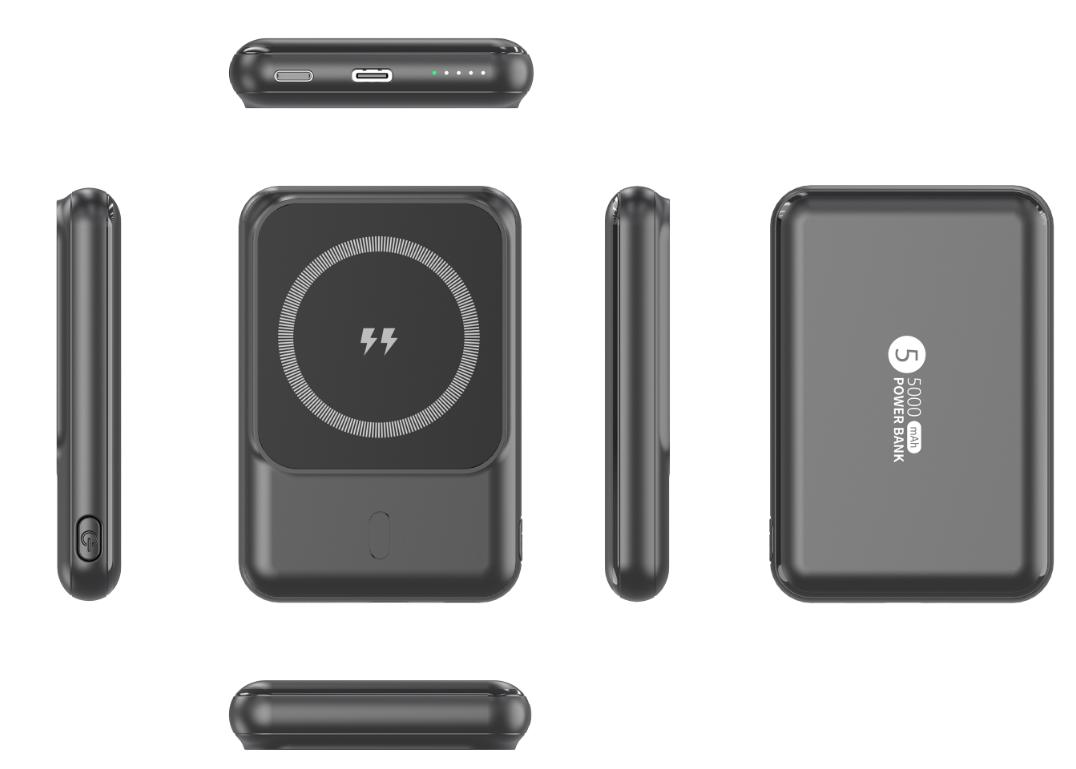CW-H6EB 5000mAh Portable Wireless Charging Power Bank