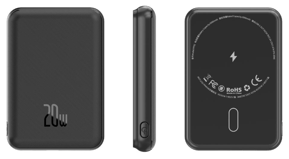 CW-H6FB 5000mAh Ultra Slim Wireless Charging Power Bank