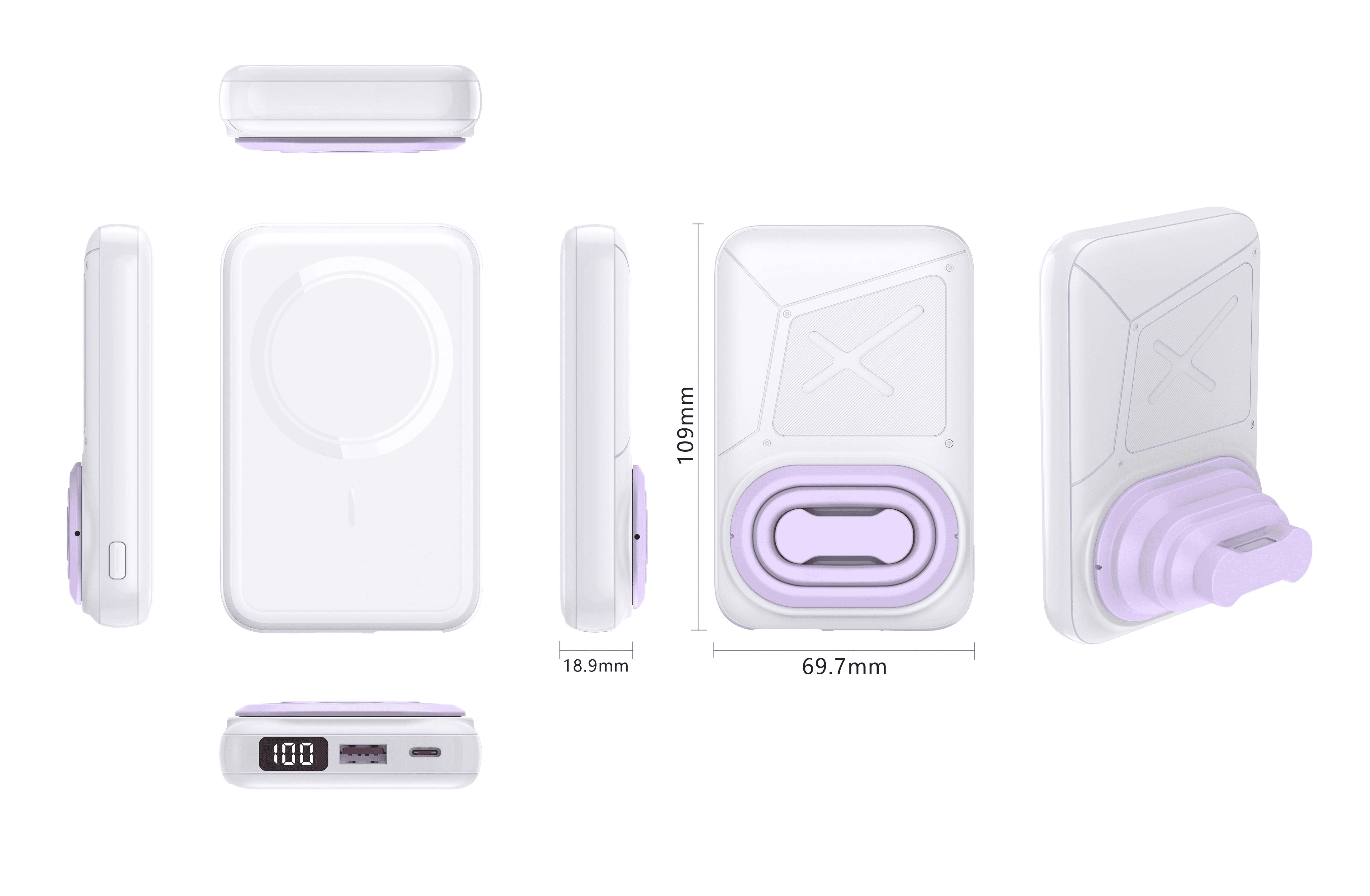 CW-W2Q 10000mAh Magnetic Wireless Super Fast Charging Power Bank